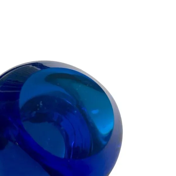 Blue Bird Glass Figurine Josef Marcolin FM Konstglas Sweden Vintage 3" h - Picture 6 of 9